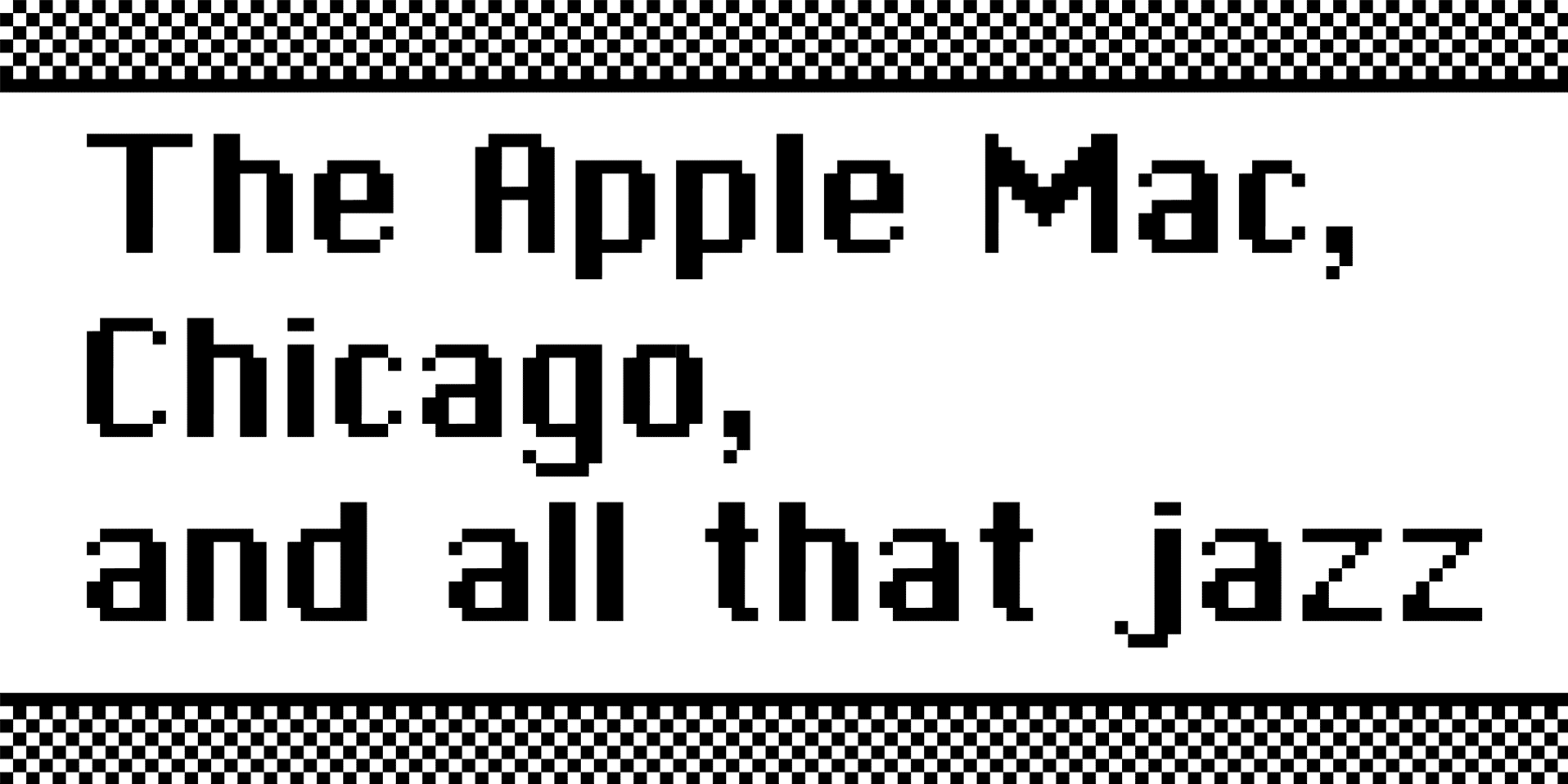 The Apple Mac, Chicago, and all that jazz | Type Writing